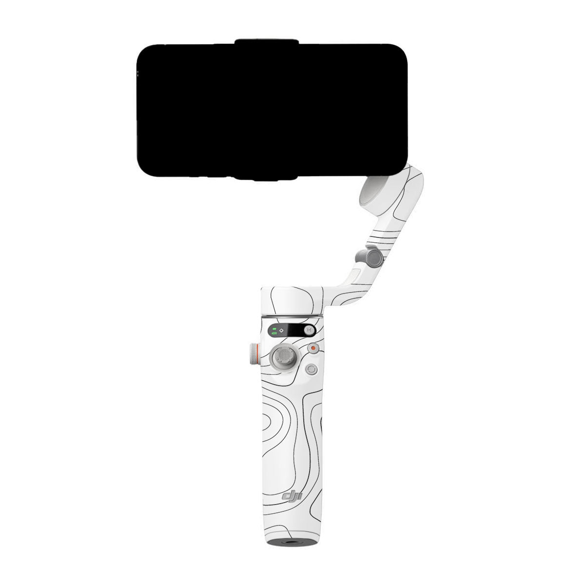 White Contour Design DJI OM 6 Gimbal Skin