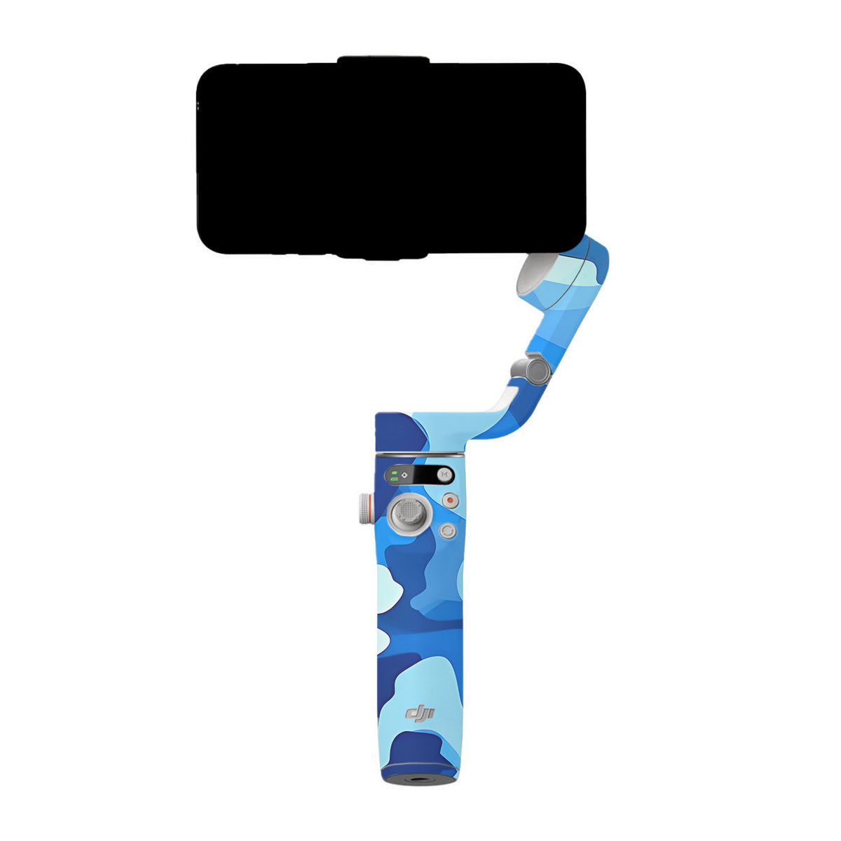 Arctic Blue Camo Pattern DJI OM 6 Gimbal Skin