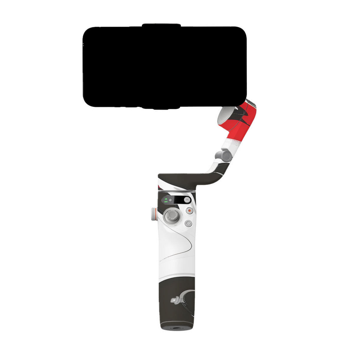 Scarlet and White Motion DJI OM 6 Gimbal Skin