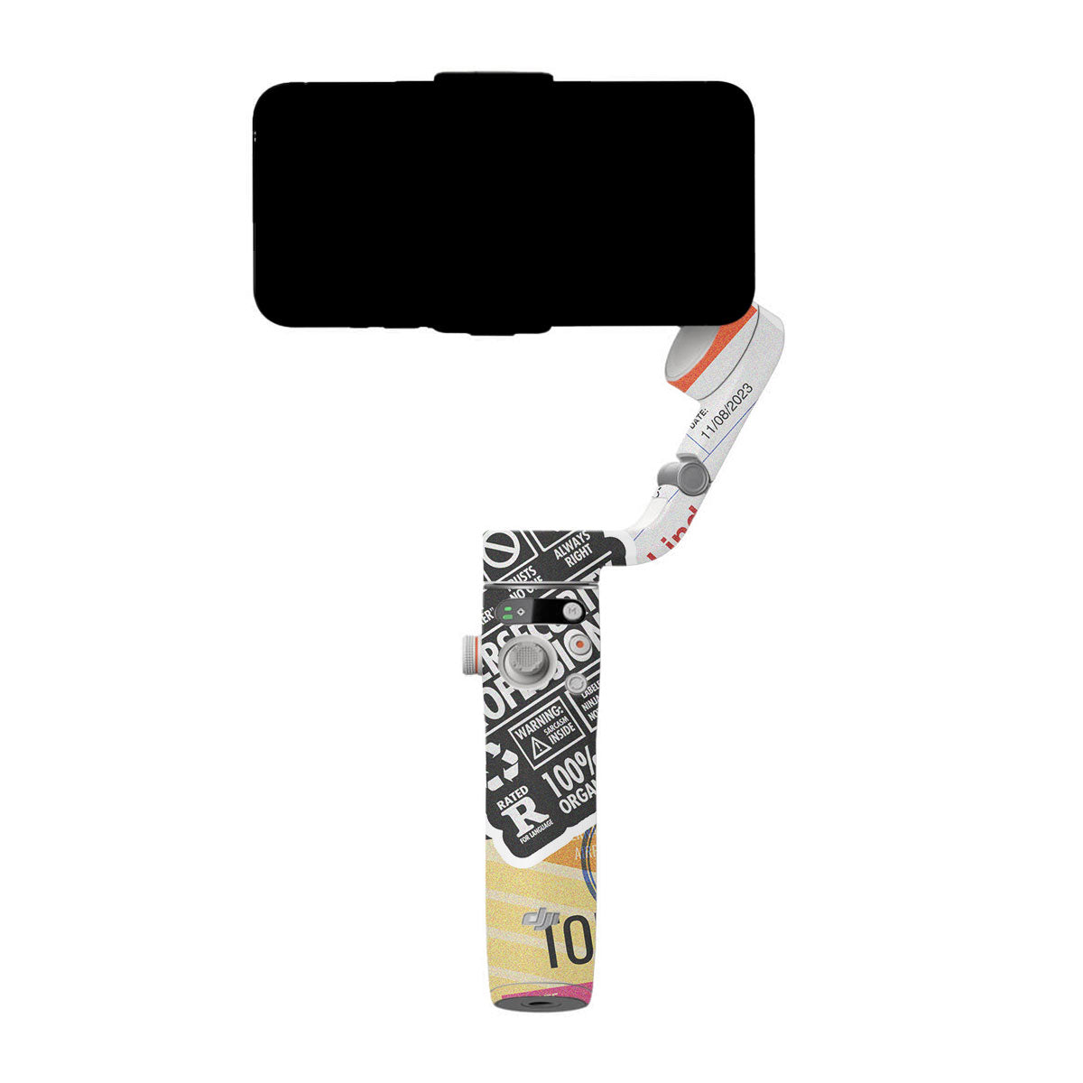 Tech Aesthetic Sticker Collage DJI OM 6 Gimbal Skin