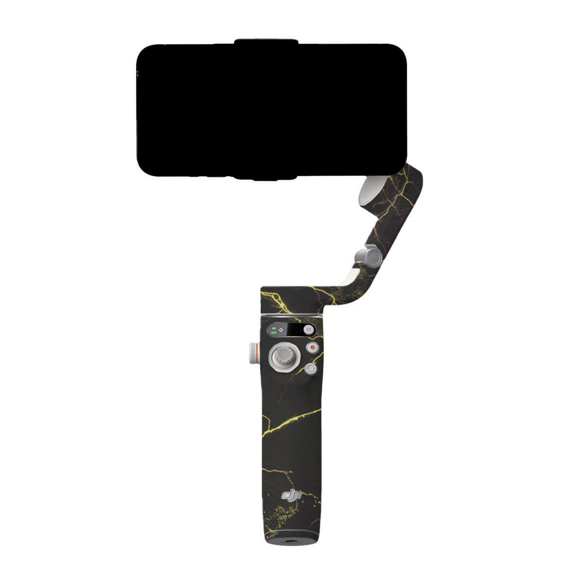 Electric Gold Veins DJI OM 6 Gimbal Skin