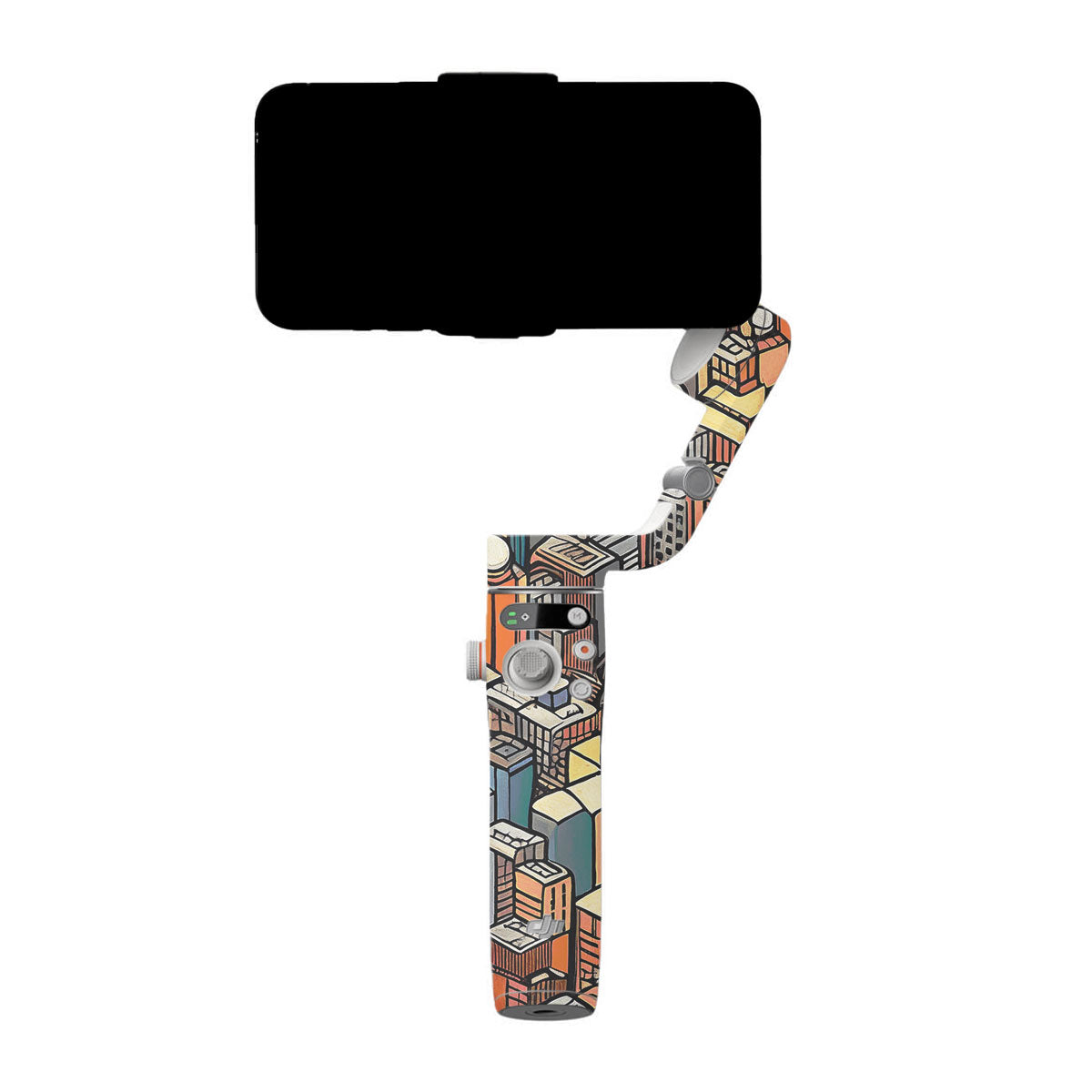 Isometric Cityscape DJI OM 6 Gimbal Skin