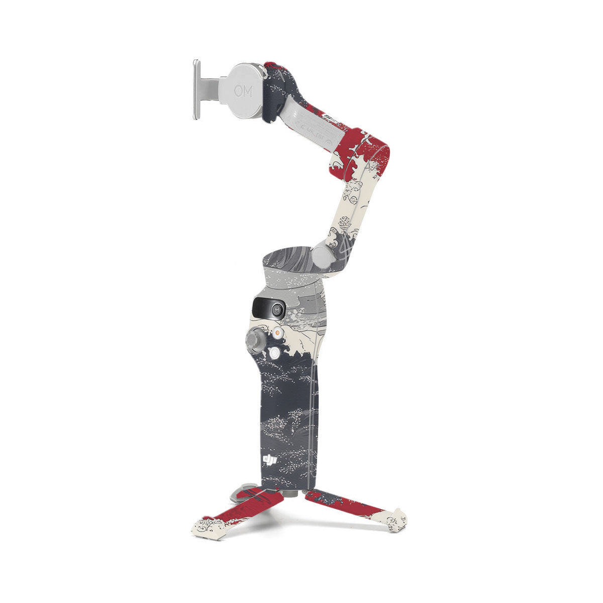 Abstract Waves DJI OM 7 Gimbal Skin