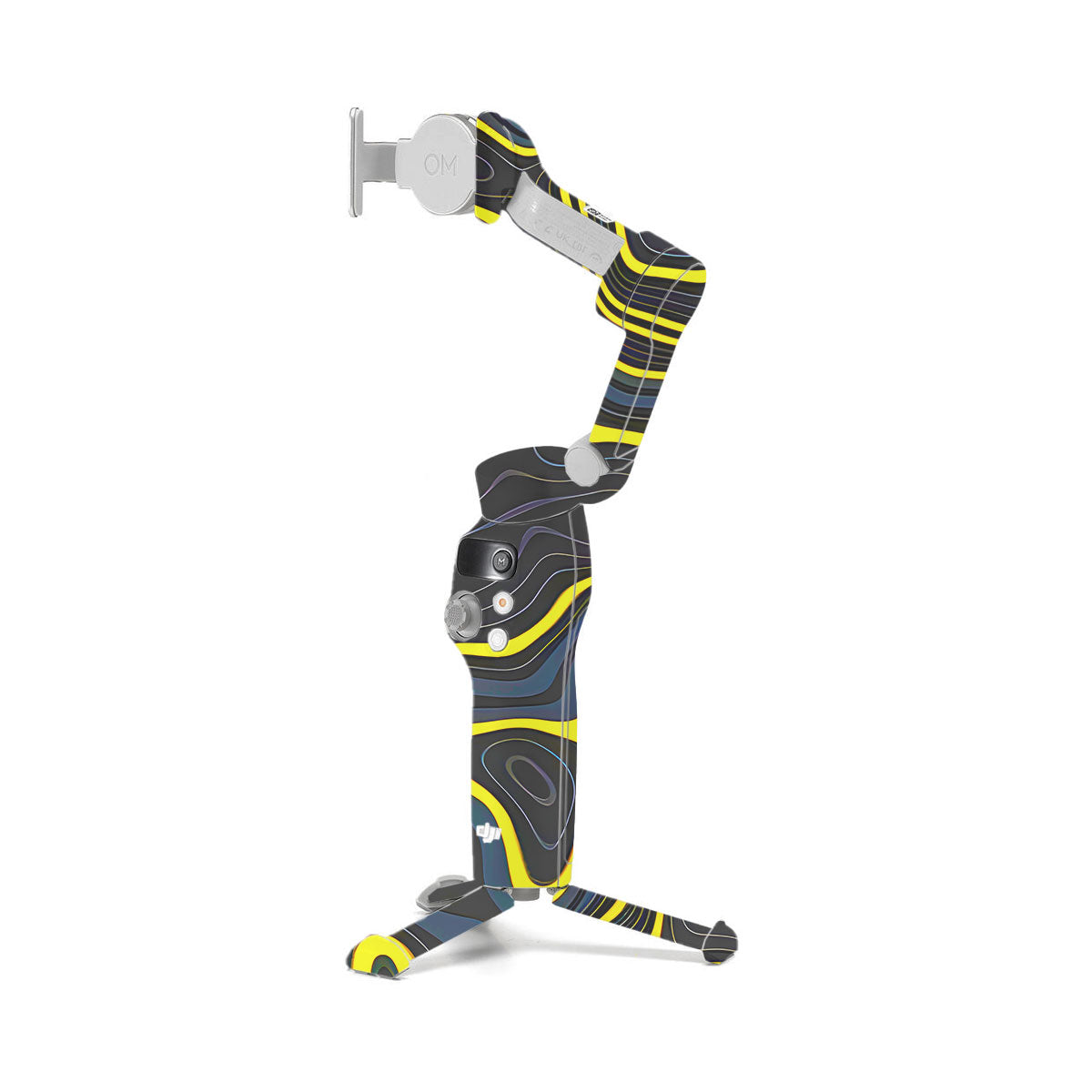 Neon Lava Contours DJI OM 7 Gimbal Skin