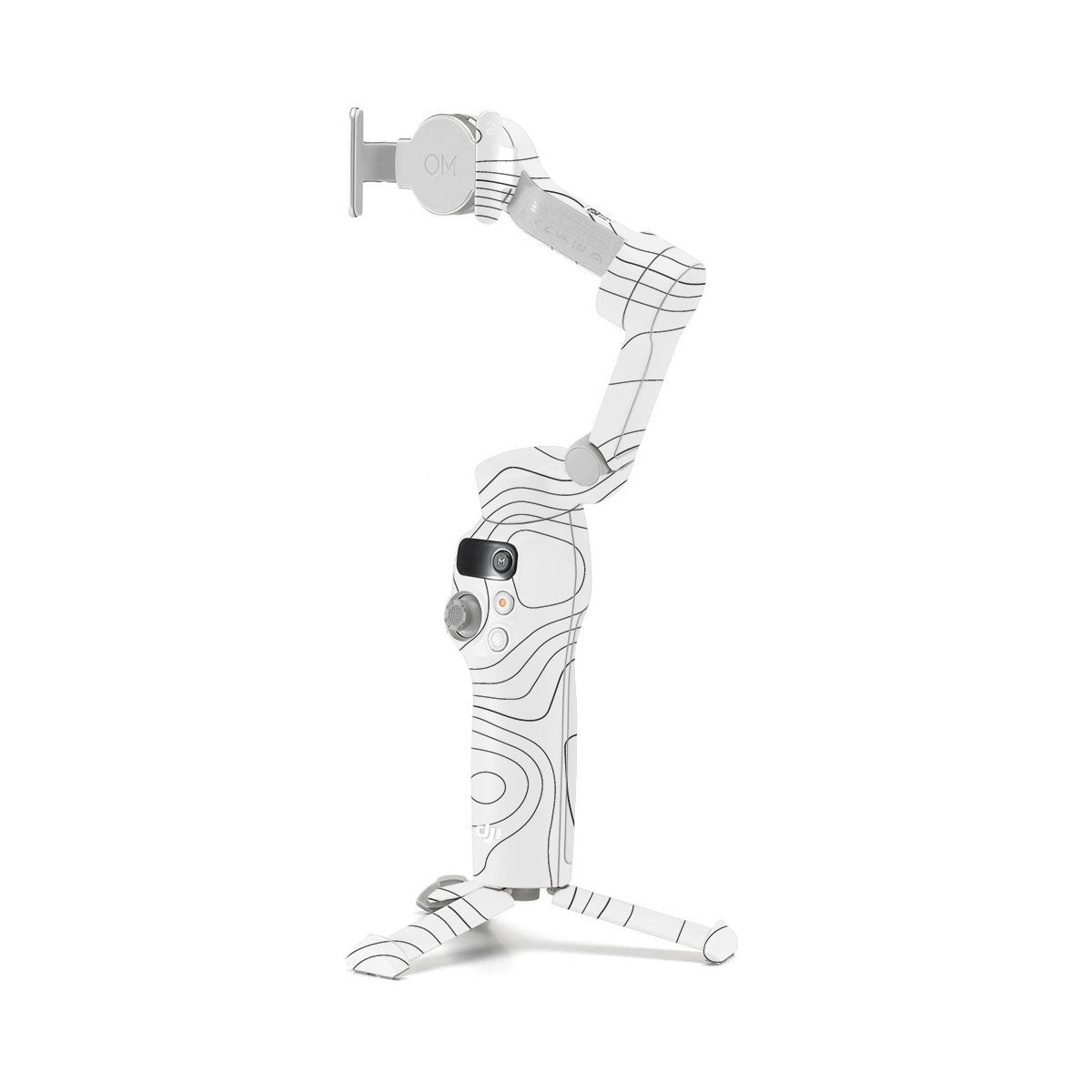 White Contour Design DJI OM 7 Gimbal Skin