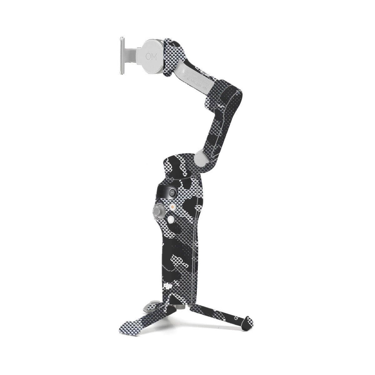 Stealth Grey Camo DJI OM 7 Gimbal Skin