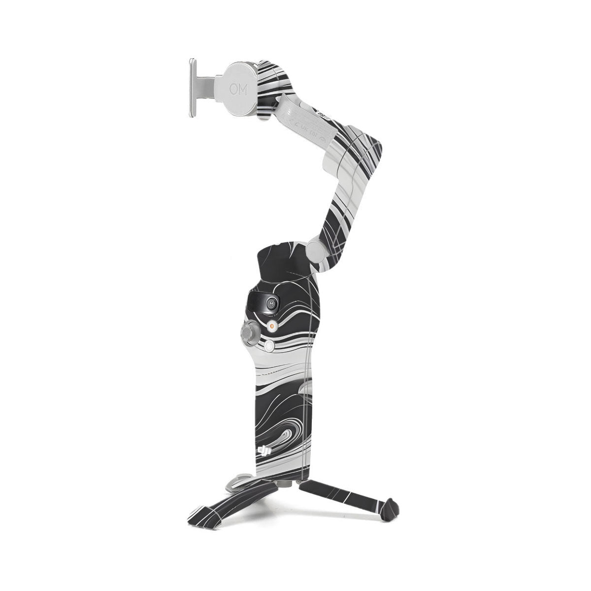 Black and White Marble DJI OM 7 Gimbal Skin