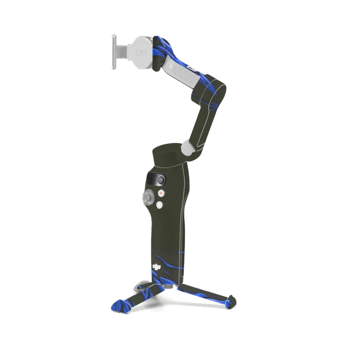 Venom Blue DJI OM 7 Gimbal Skin
