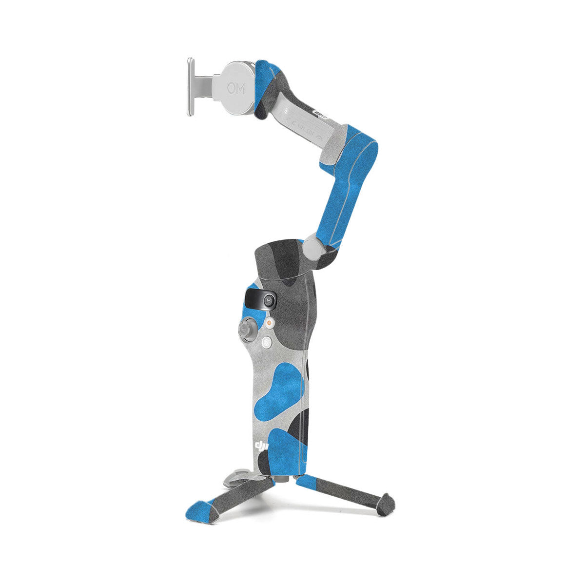 Blue Grey Camo DJI OM 7 Gimbal Skin