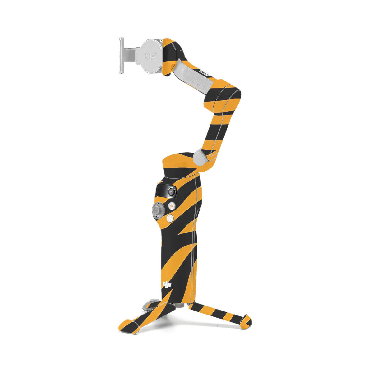 Zebra Gold Pattern DJI OM 7 Gimbal Skin