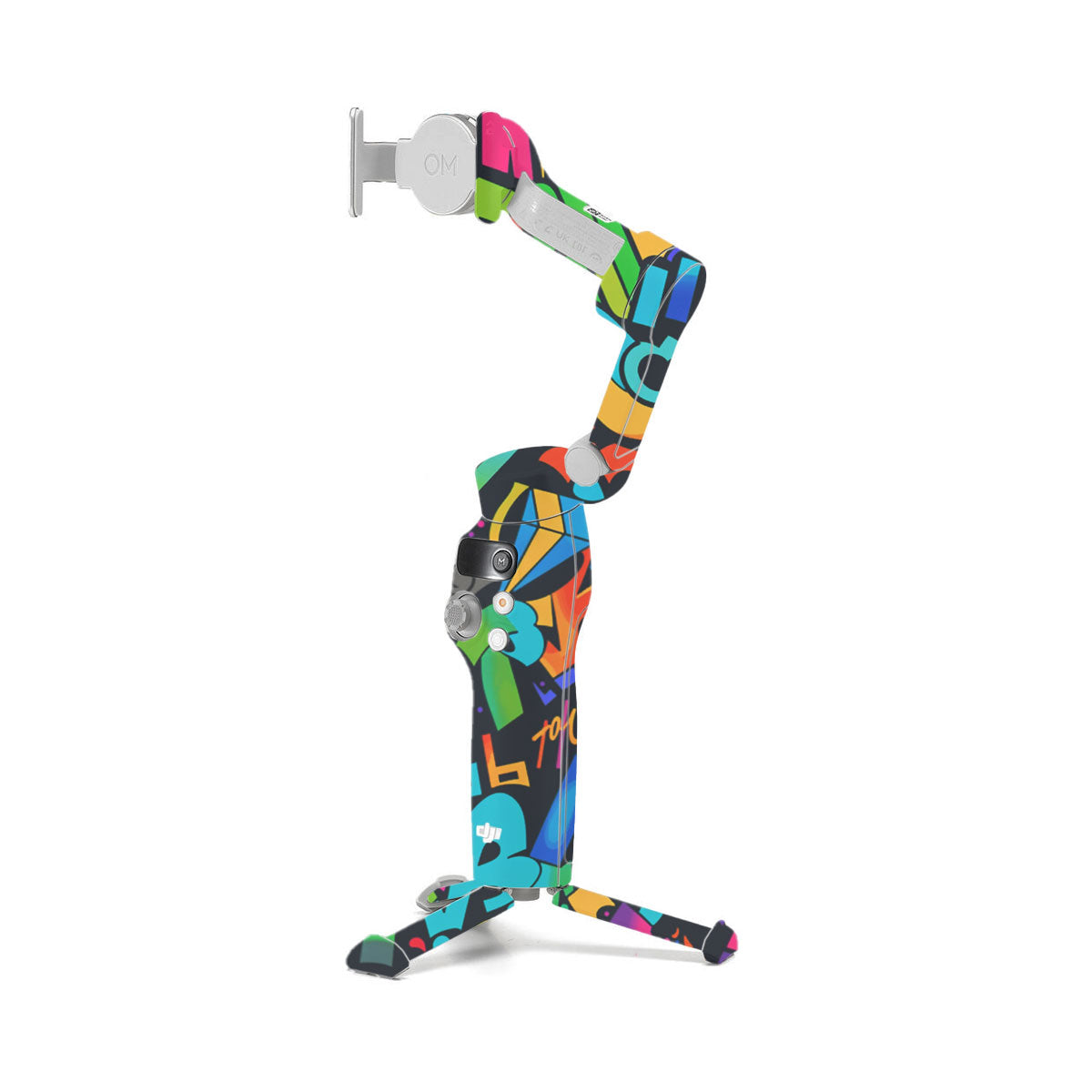 Colorful Urban Street Art Lettering DJI OM 7 Gimbal Skin