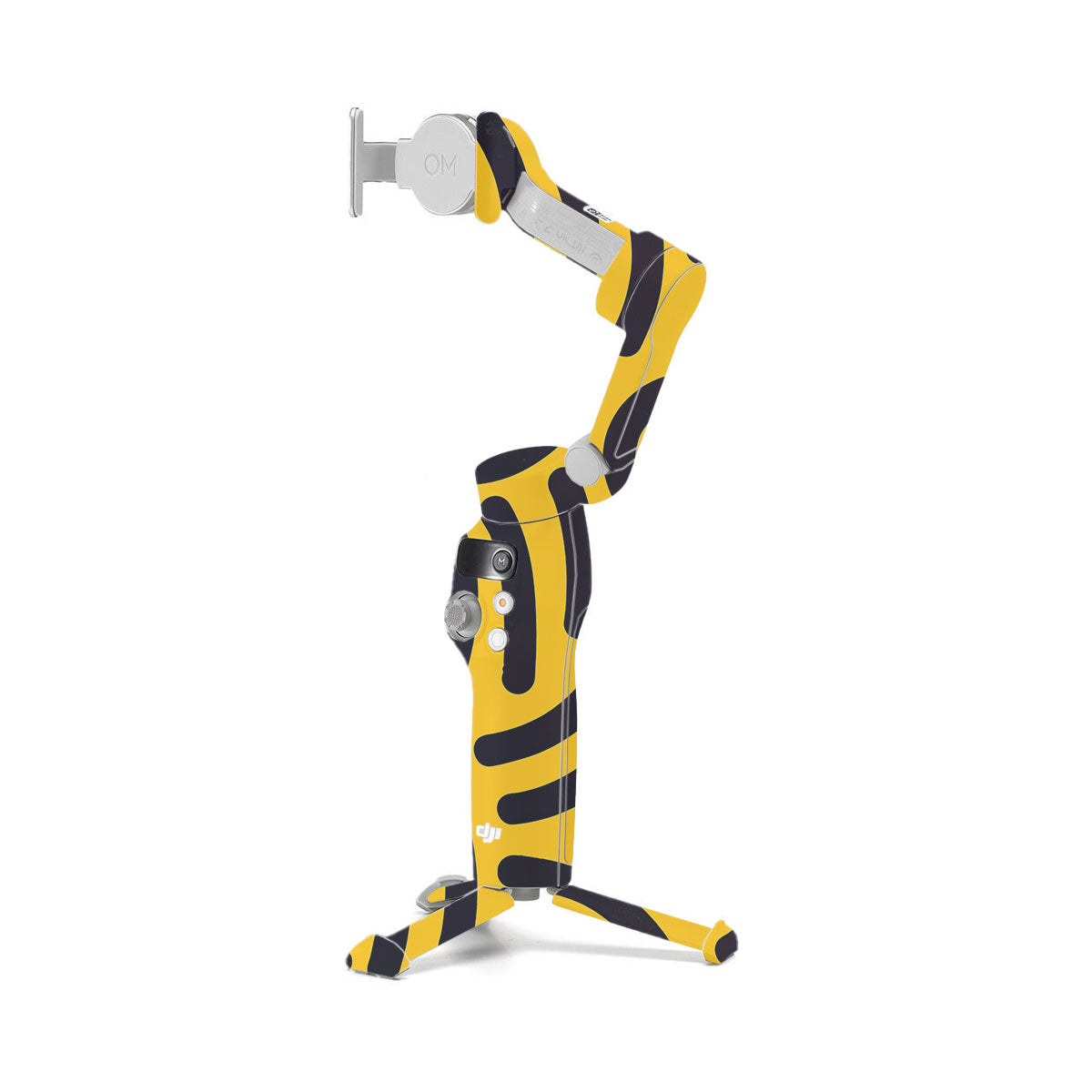 Minimal Yellow Wave DJI OM 7 Gimbal Skin