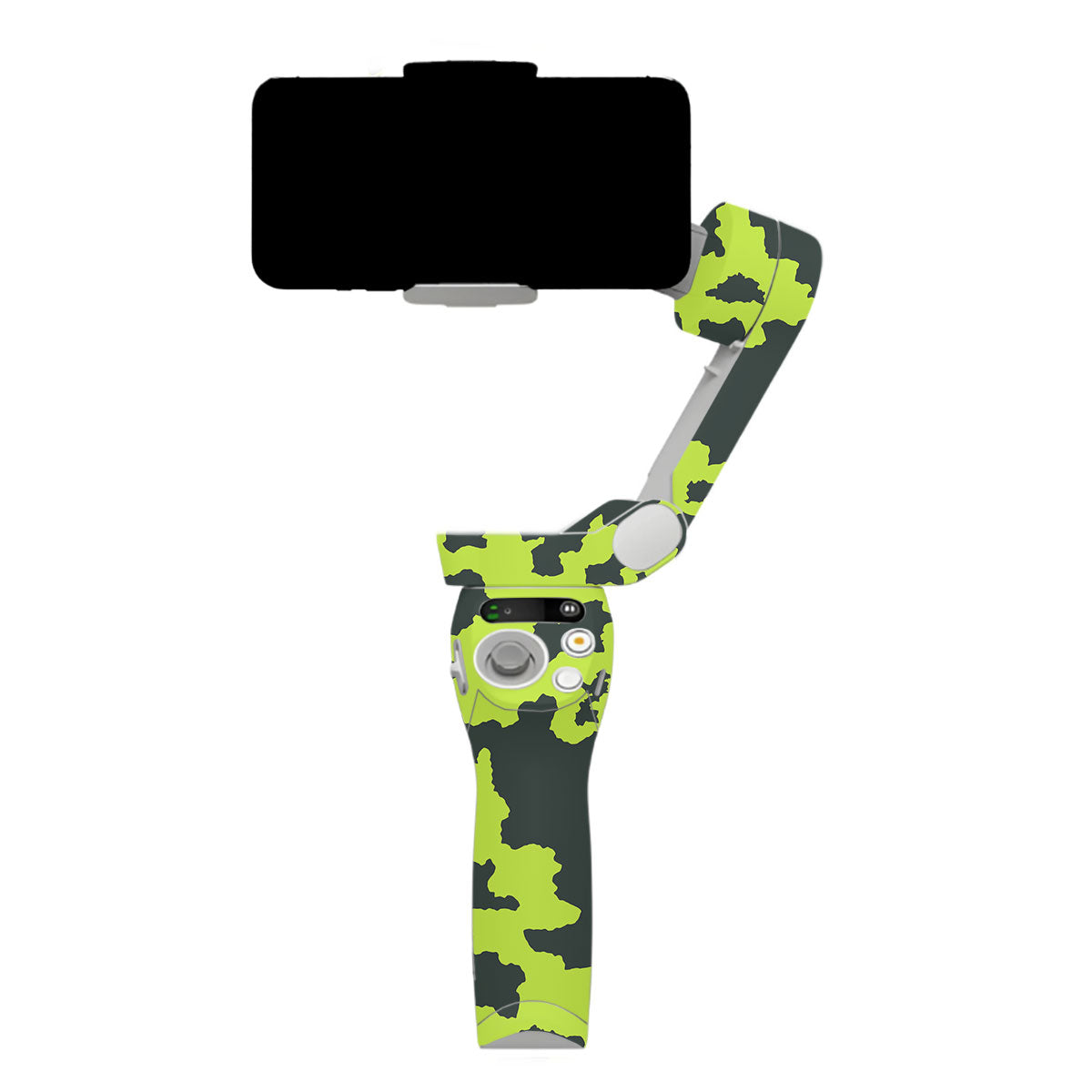 Neon Green Splatter DJI OM SE Gimbal Skin