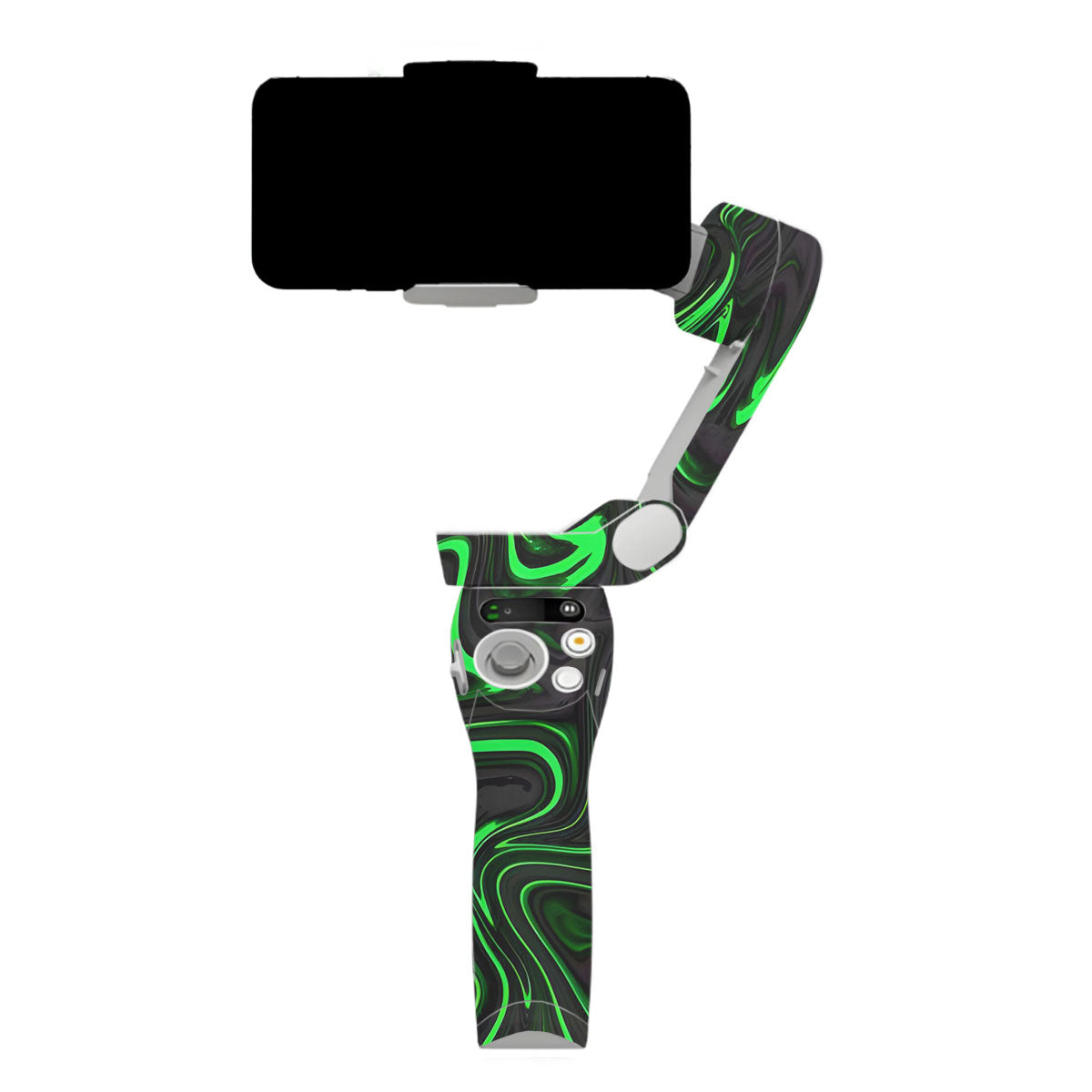 Green Liquid Pattern DJI OM SE Gimbal Skin