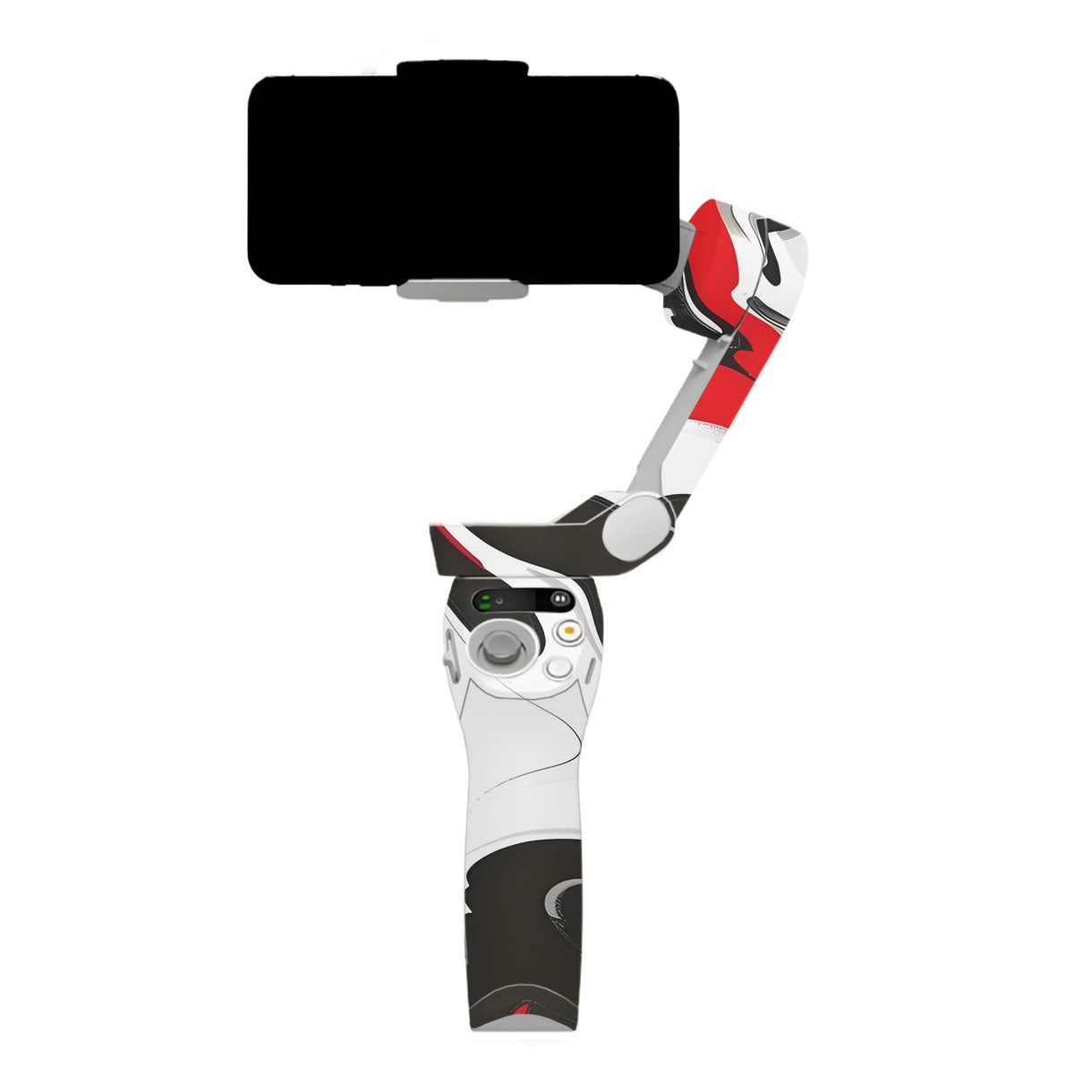 Scarlet and White Motion DJI OM SE Gimbal Skin