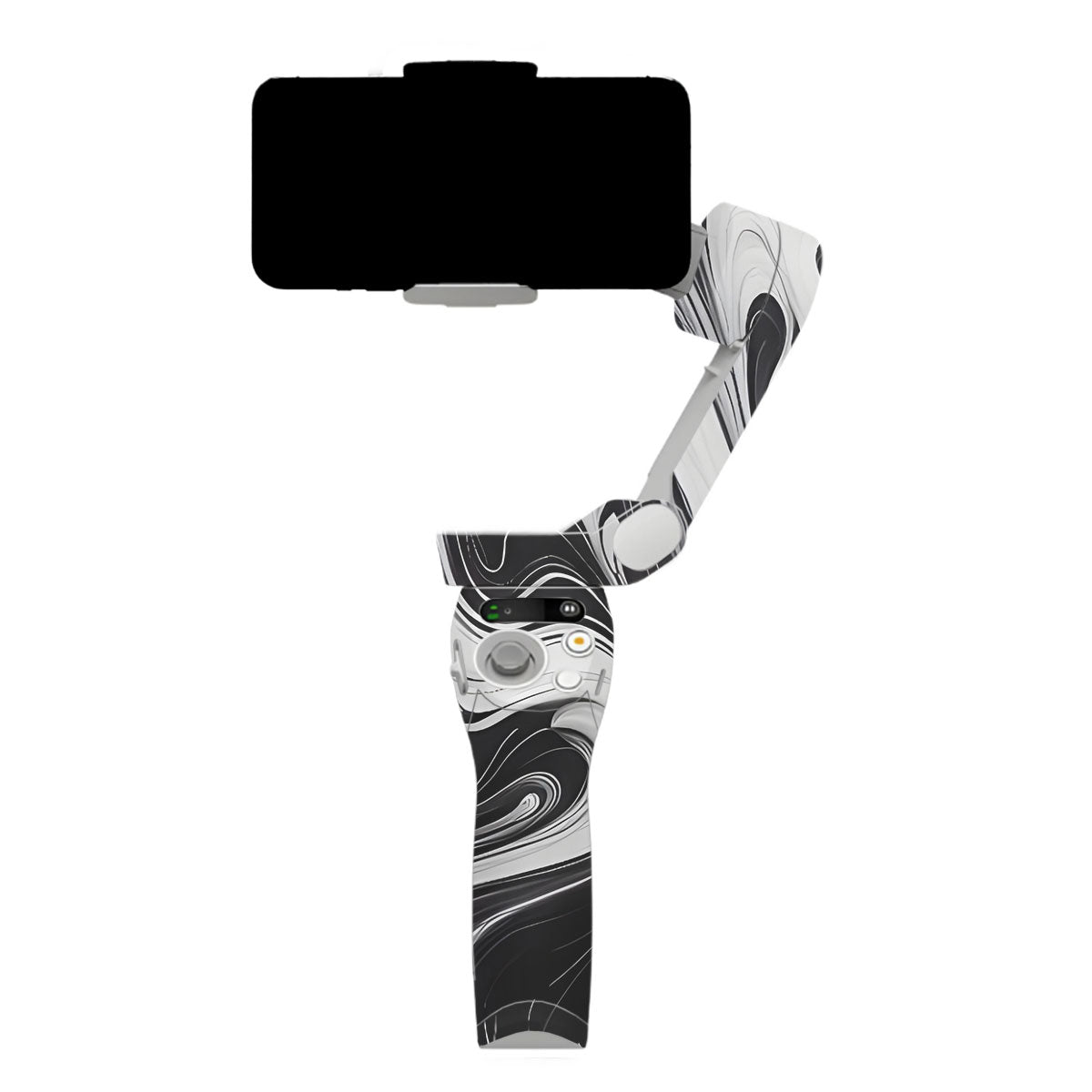 Black and White Marble DJI OM SE Gimbal Skin