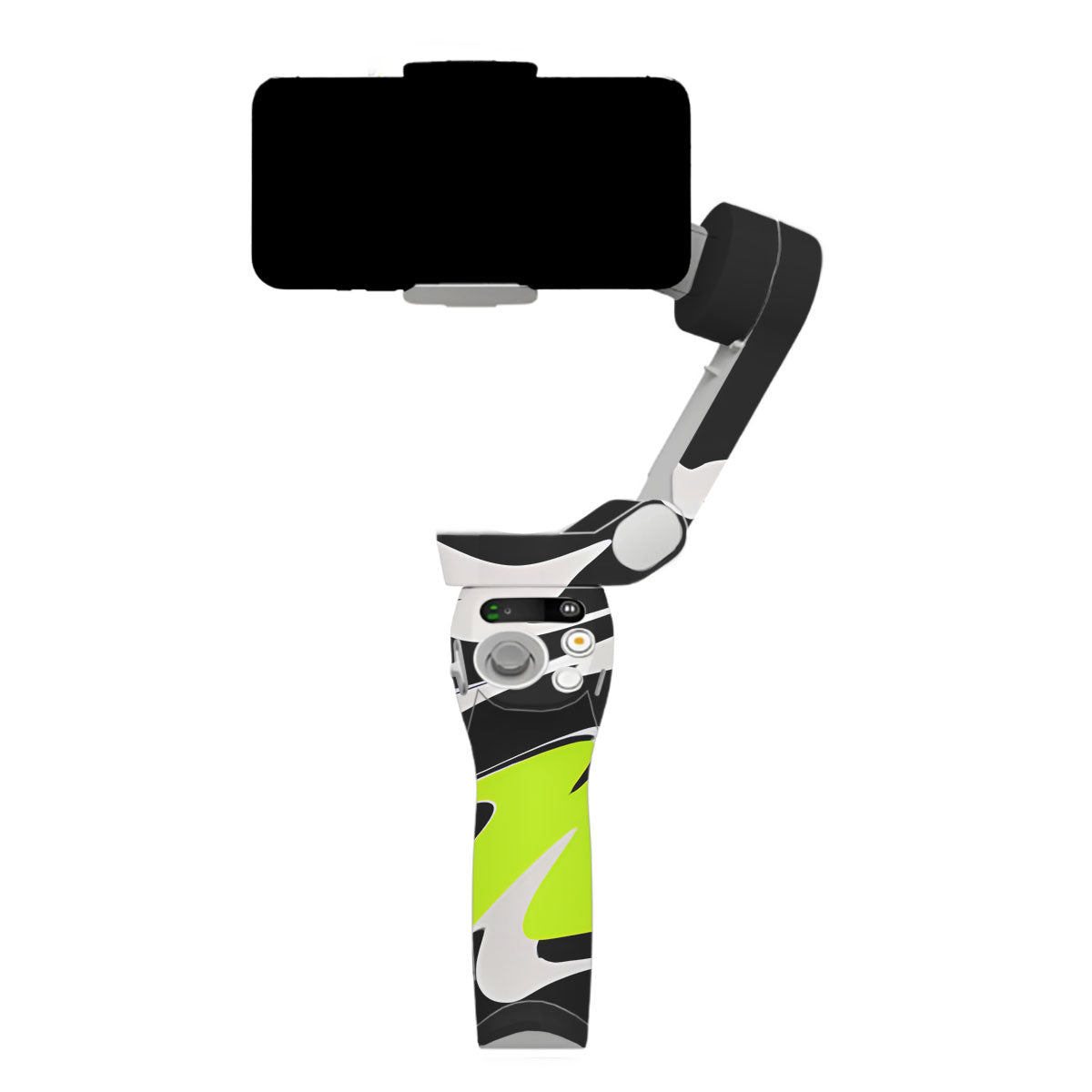 Neon Green and Black Pattern DJI OM SE Gimbal Skin
