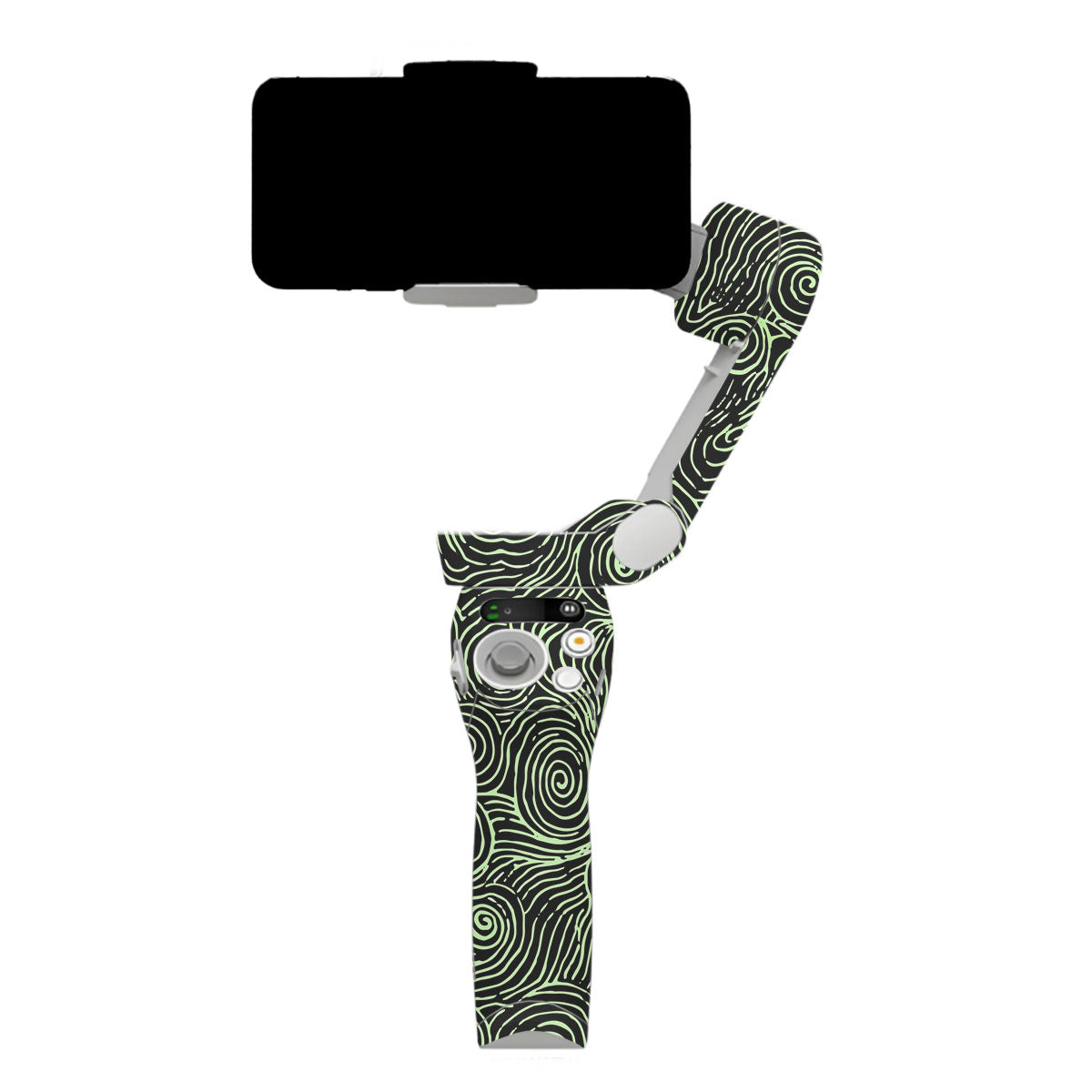 Green Spirals DJI OM SE Gimbal Skin