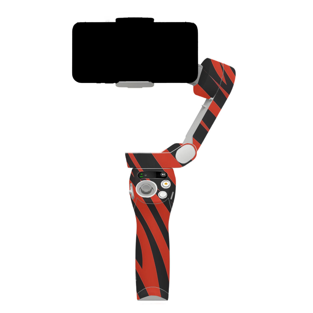 Red and Black Stripes DJI OM SE Gimbal Skin