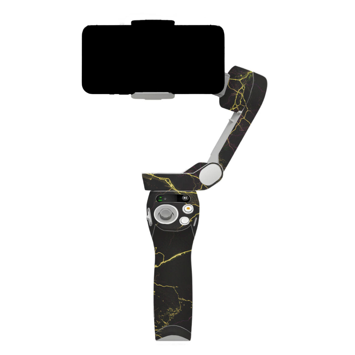 Electric Gold Veins DJI OM SE Gimbal Skin