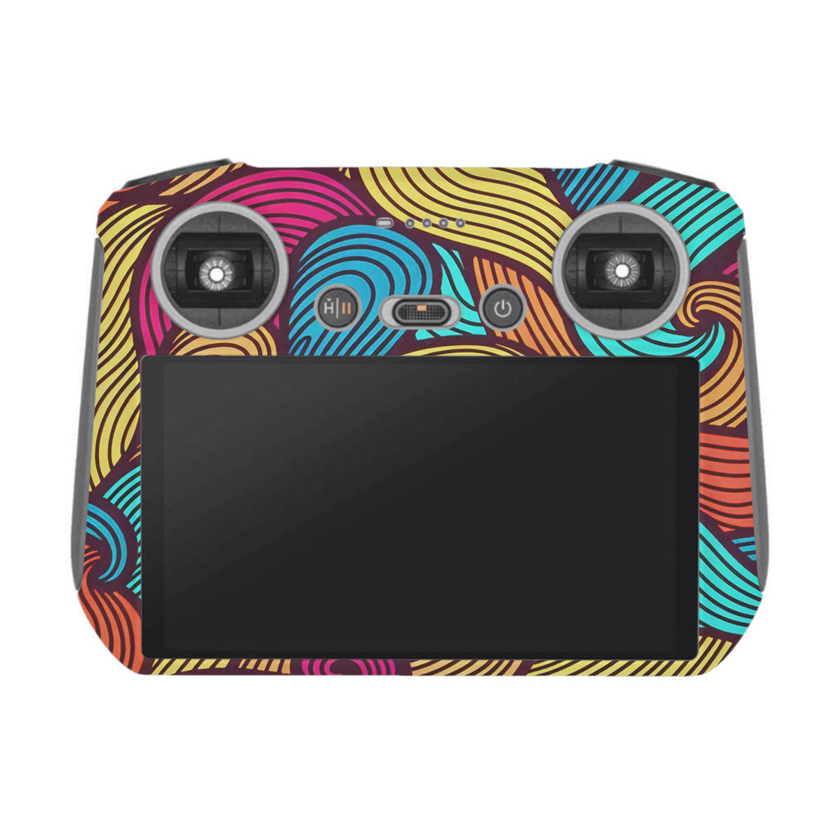 Retro Colorful Doodle Art Pattern DJI RC Remote Controller Skin
