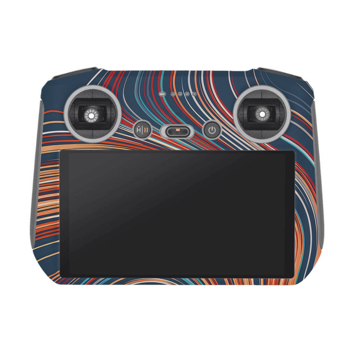 Retro Abstract Striped Swirl DJI RC Remote Controller Skin