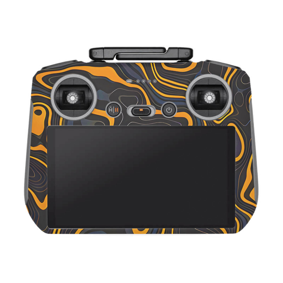 Amber Topographic Waves DJI RC 2 Remote Controller Skin