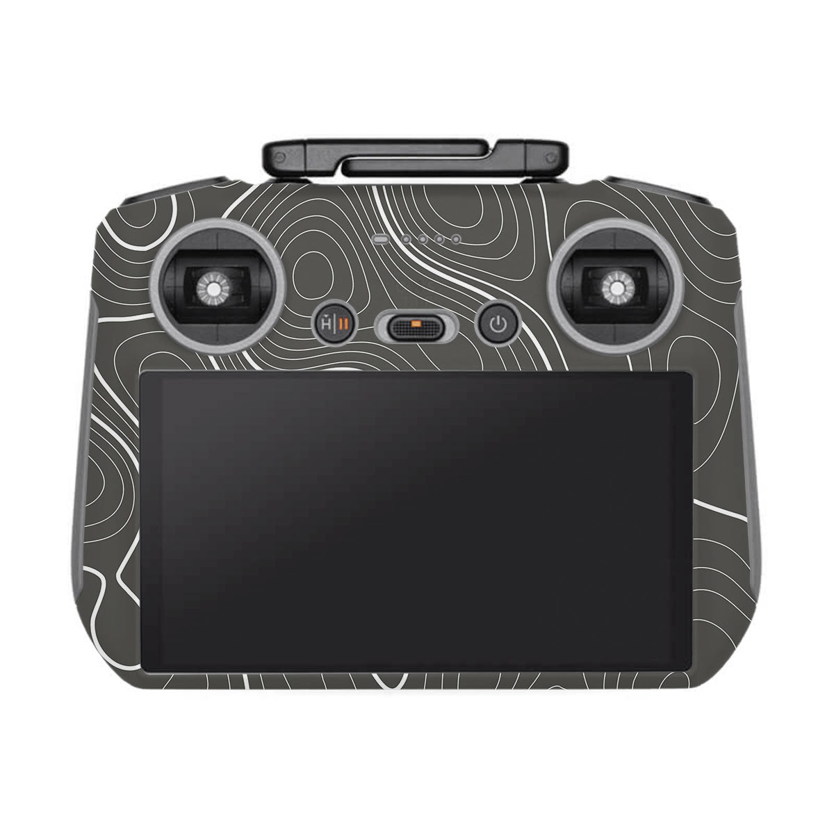 Grayscale Topographic Lines DJI RC 2 Remote Controller Skin