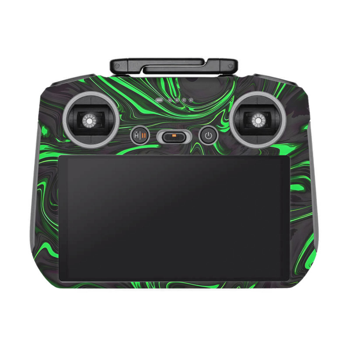 Green Liquid Pattern DJI RC 2 Remote Controller Skin