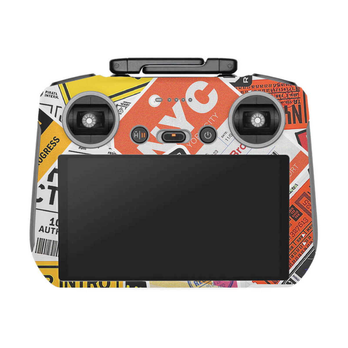 Tech Aesthetic Sticker Collage DJI RC 2 Remote Controller Skin