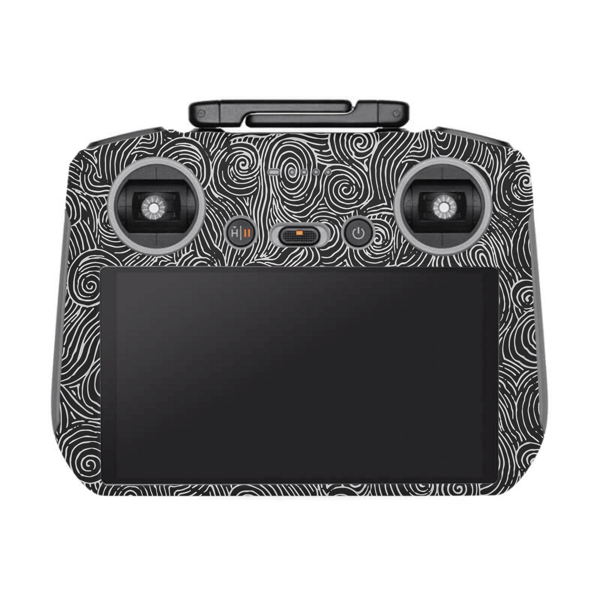 White Spirals DJI RC 2 Remote Controller Skin