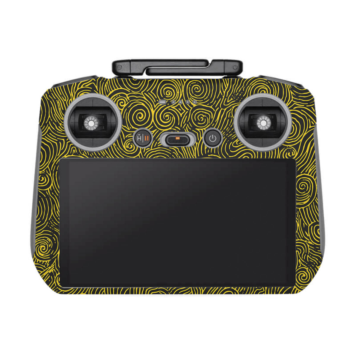 Yellow Spirals DJI RC 2 Remote Controller Skin