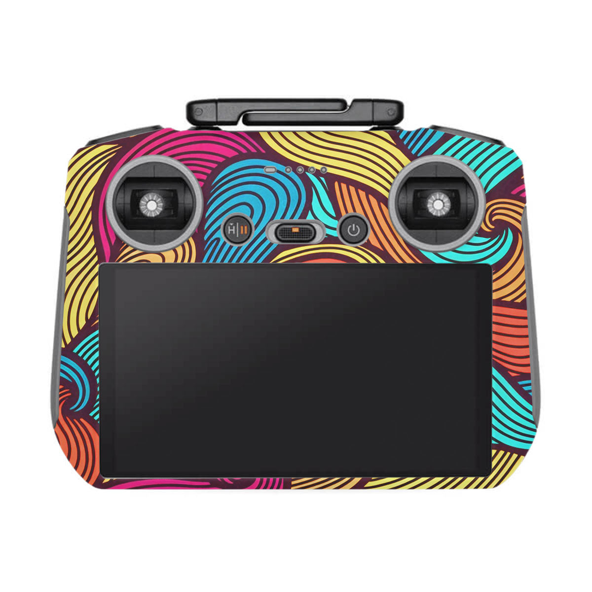 Retro Colorful Doodle Art Pattern DJI RC 2 Remote Controller Skin
