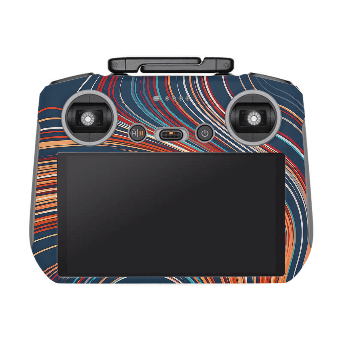 Retro Abstract Striped Swirl DJI RC 2 Remote Controller Skin