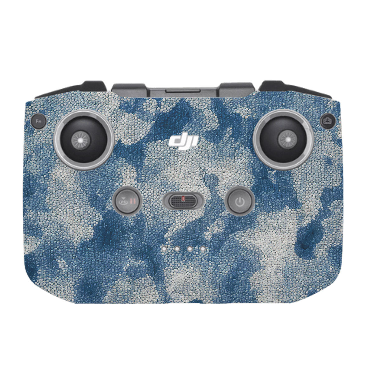 Blue Watercolor Fabric DJI RC-N1 Remote Controller Skin