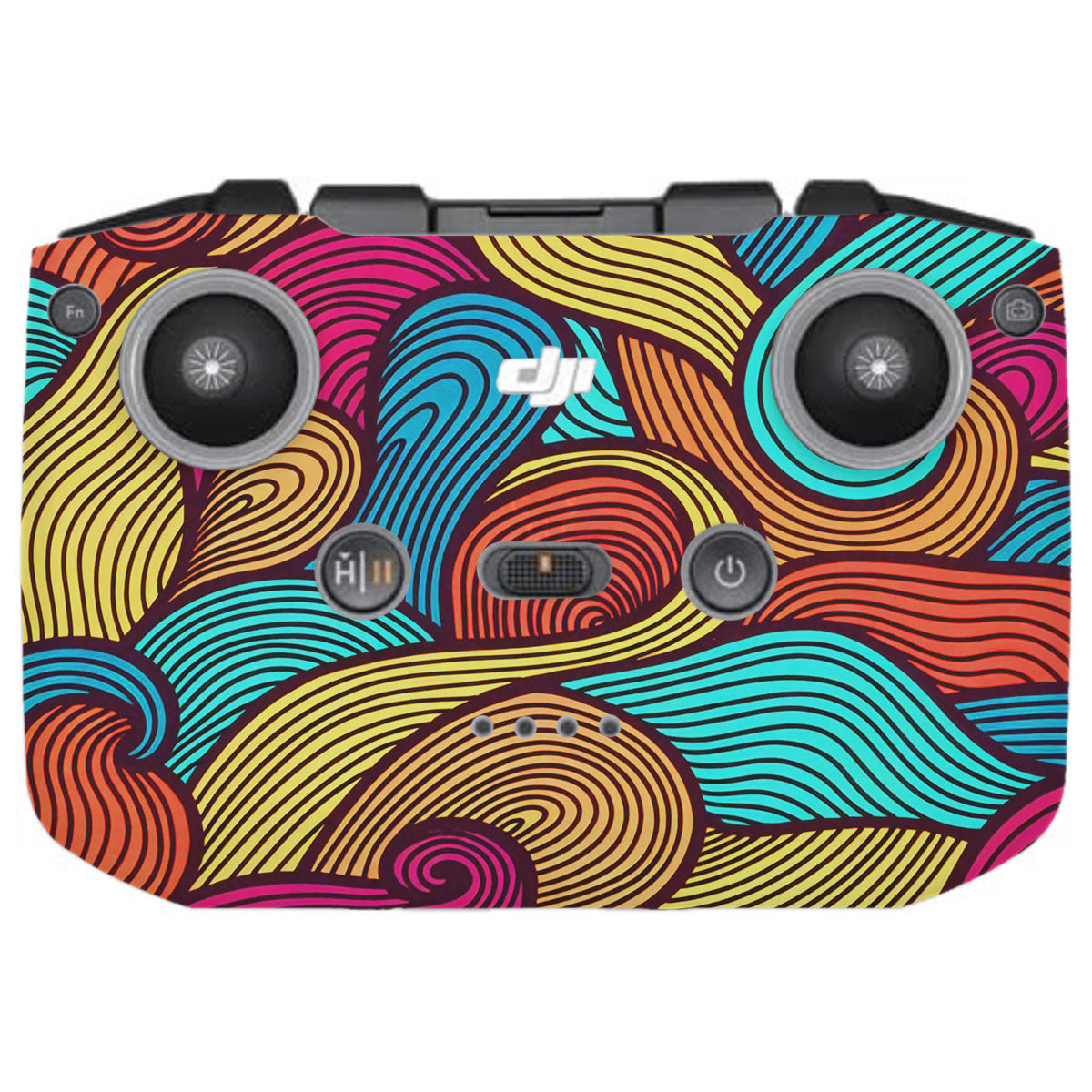 Retro Colorful Doodle Art Pattern DJI RC-N2 Remote Controller Skin