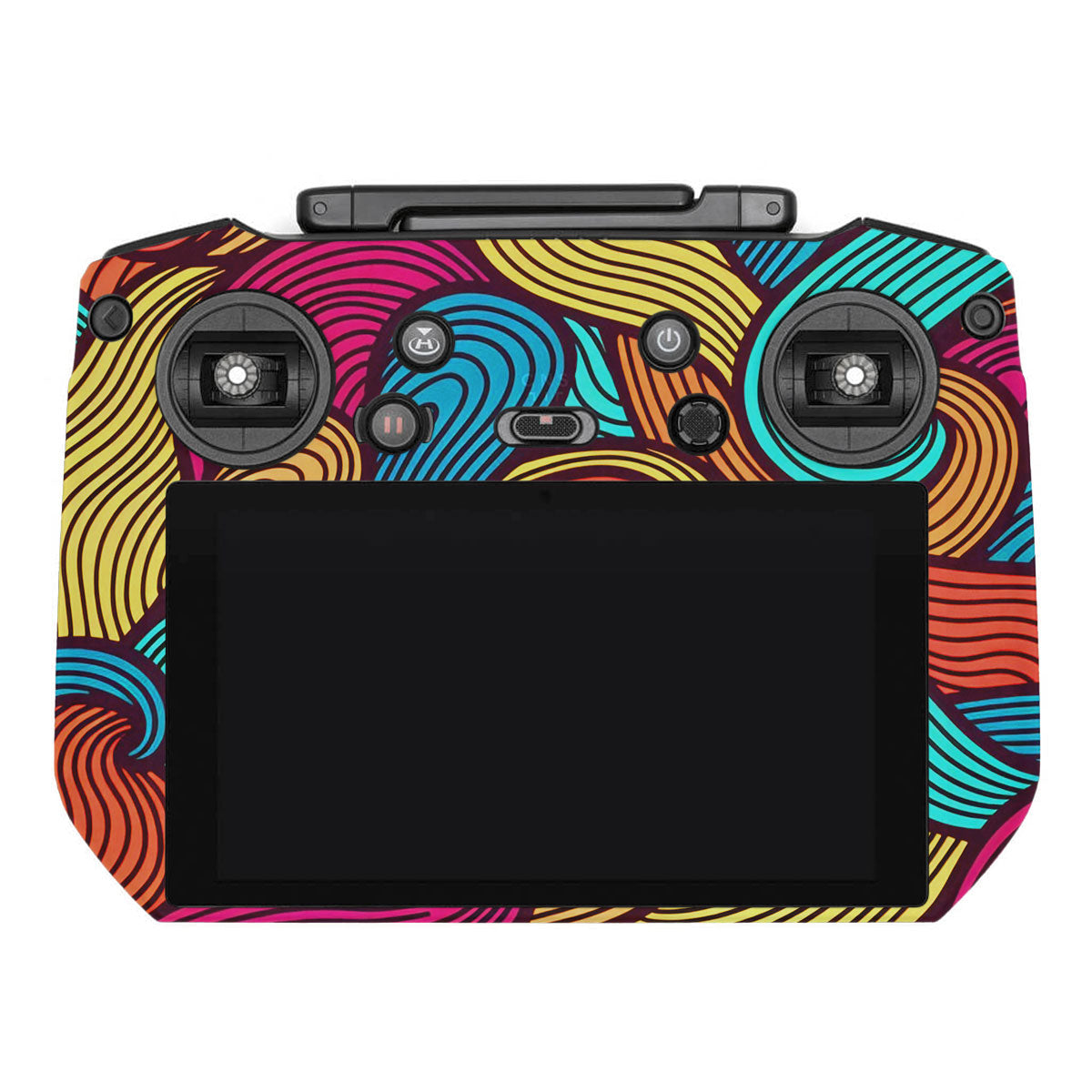 Retro Colorful Doodle Art Pattern DJI RC Pro Remote Controller Skin