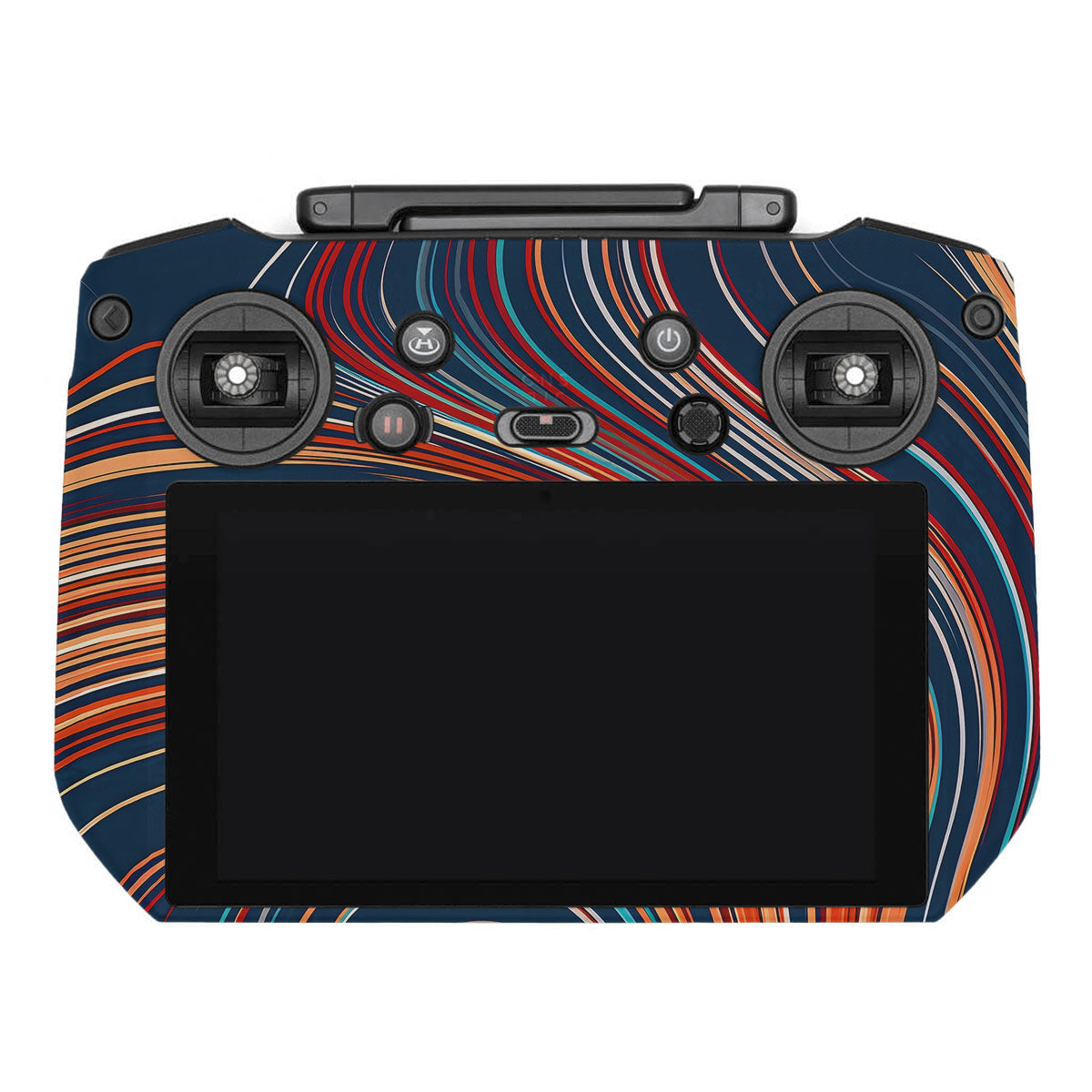 Retro Abstract Striped Swirl DJI RC Pro Remote Controller Skin