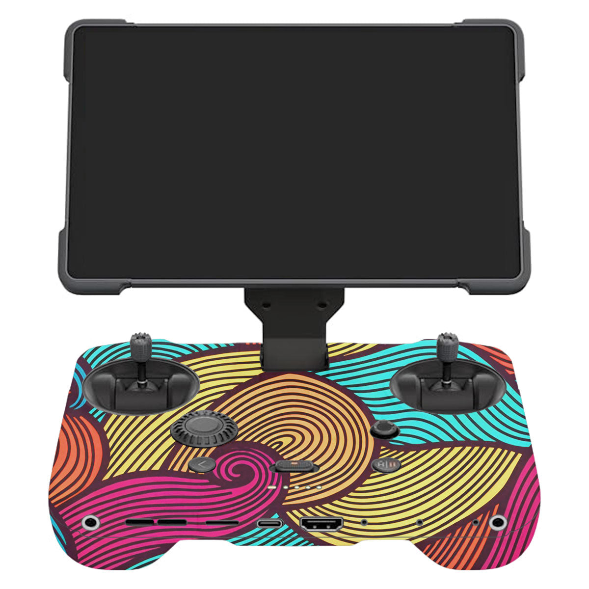 Retro Colorful Doodle Art Pattern DJI RC Pro 2 Remote Controller Skin