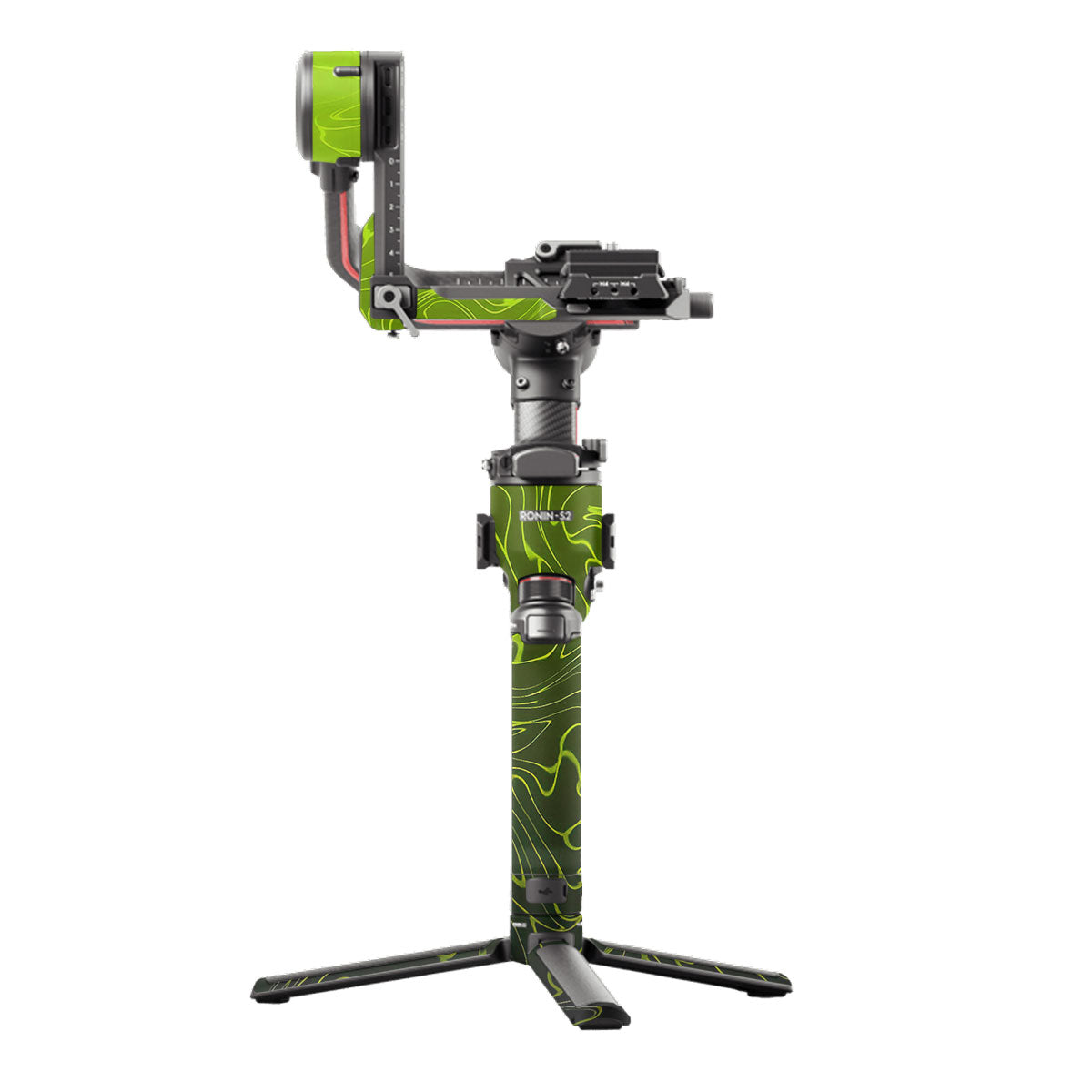 Lime Yellow to Black Gradient DJI RS 2 Gimbal Skin