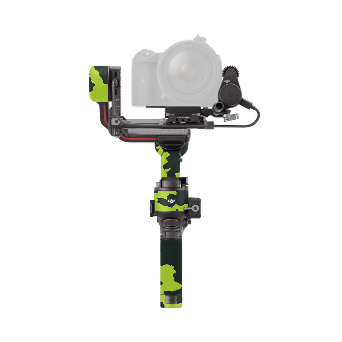 Neon Green Splatter DJI RS 3 Gimbal Skin