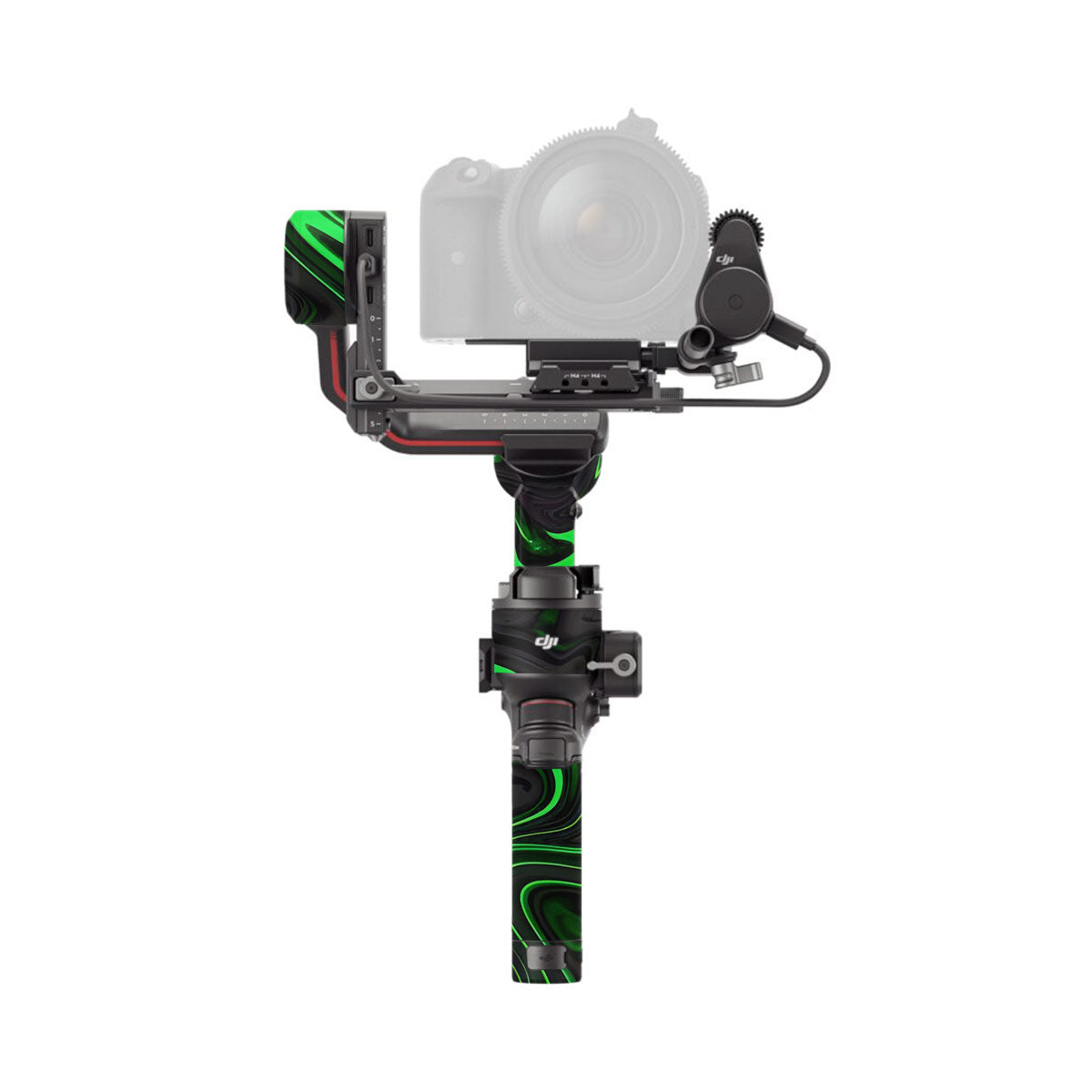 Green Liquid Pattern DJI RS 3 Gimbal Skin