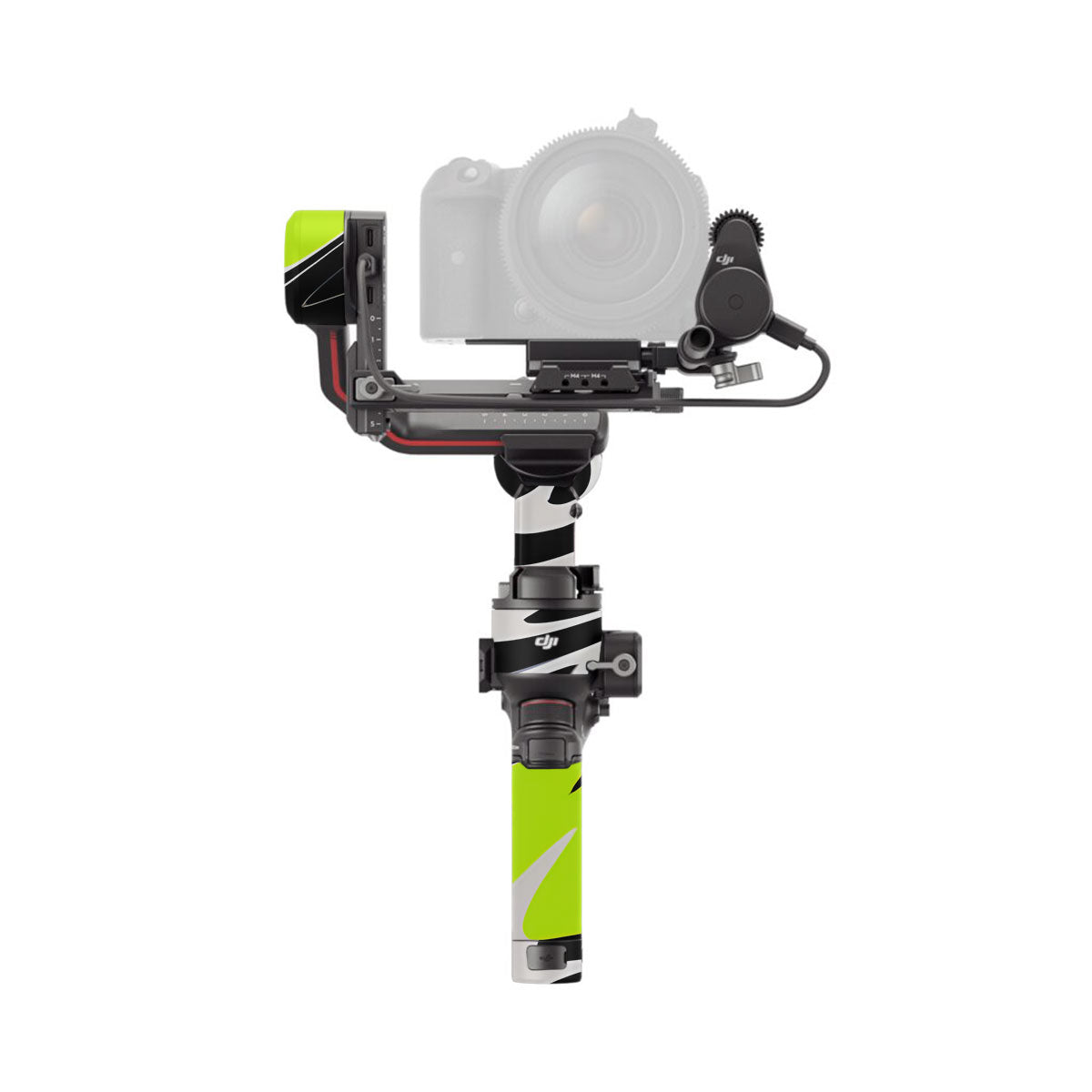 Neon Green and Black Pattern DJI RS 3 Gimbal Skin