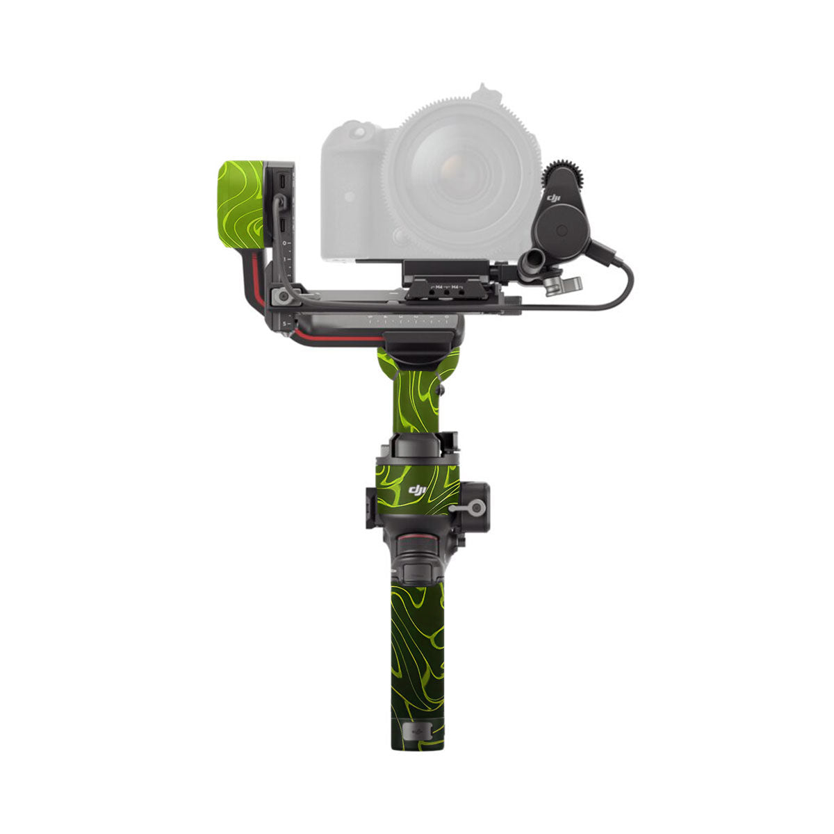 Lime Yellow to Black Gradient DJI RS 3 Gimbal Skin