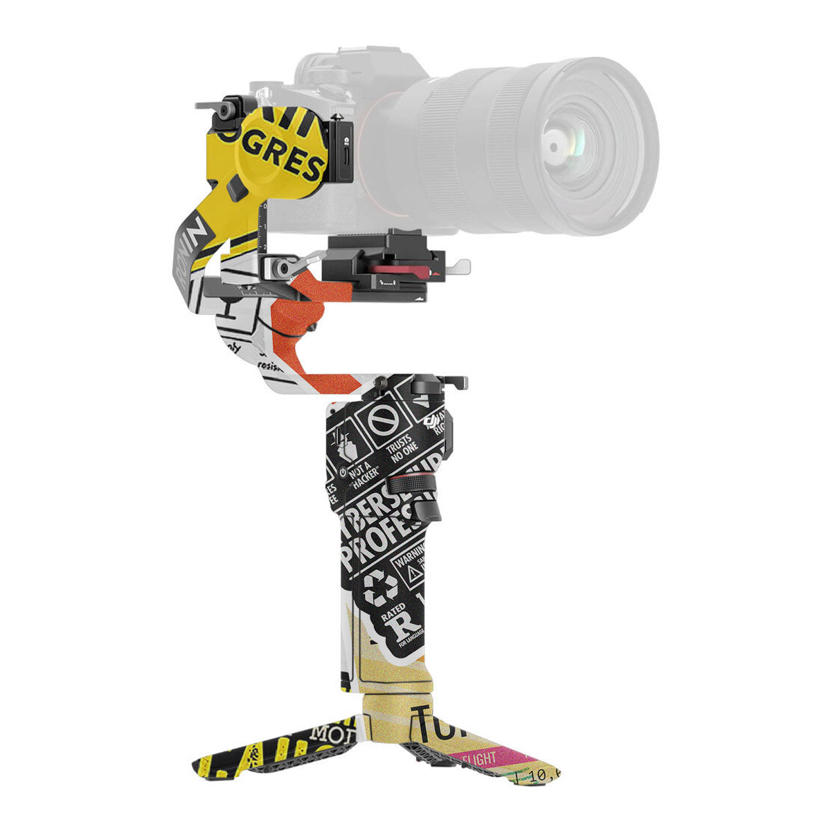 Tech Aesthetic Sticker Collage DJI RS 3 Mini Gimbal Skin