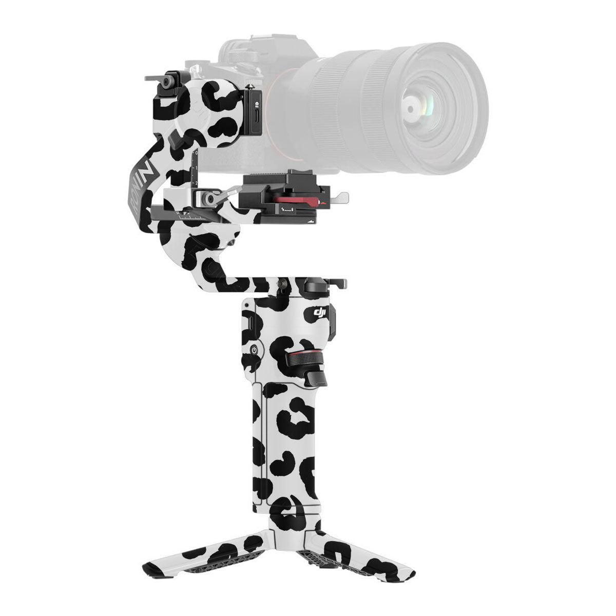 White Leopard DJI RS 3 Mini Gimbal Skin