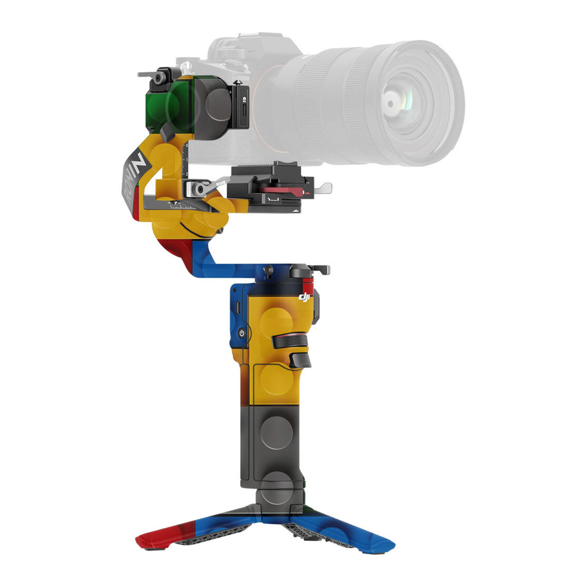 Colorful LEGO Brick Wall Pattern DJI RS 3 Mini Gimbal Skin