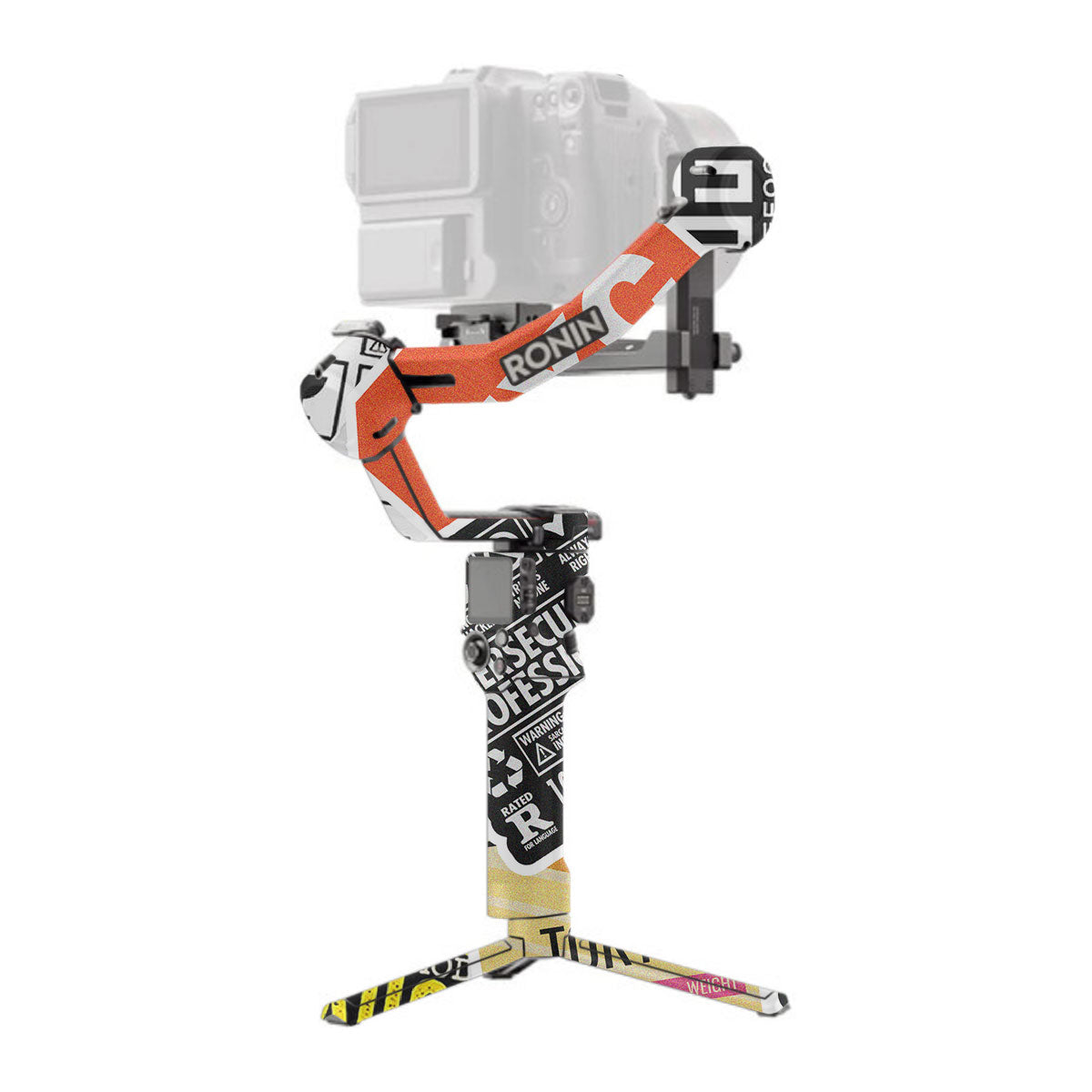 Tech Aesthetic Sticker Collage DJI RS 3 Pro Gimbal Skin