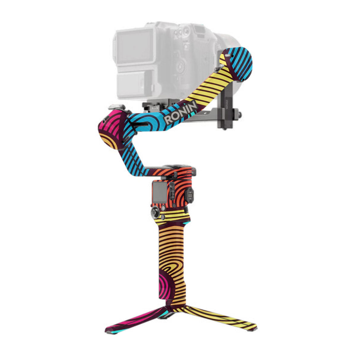 Retro Colorful Doodle Art Pattern DJI RS 3 Pro Gimbal Skin