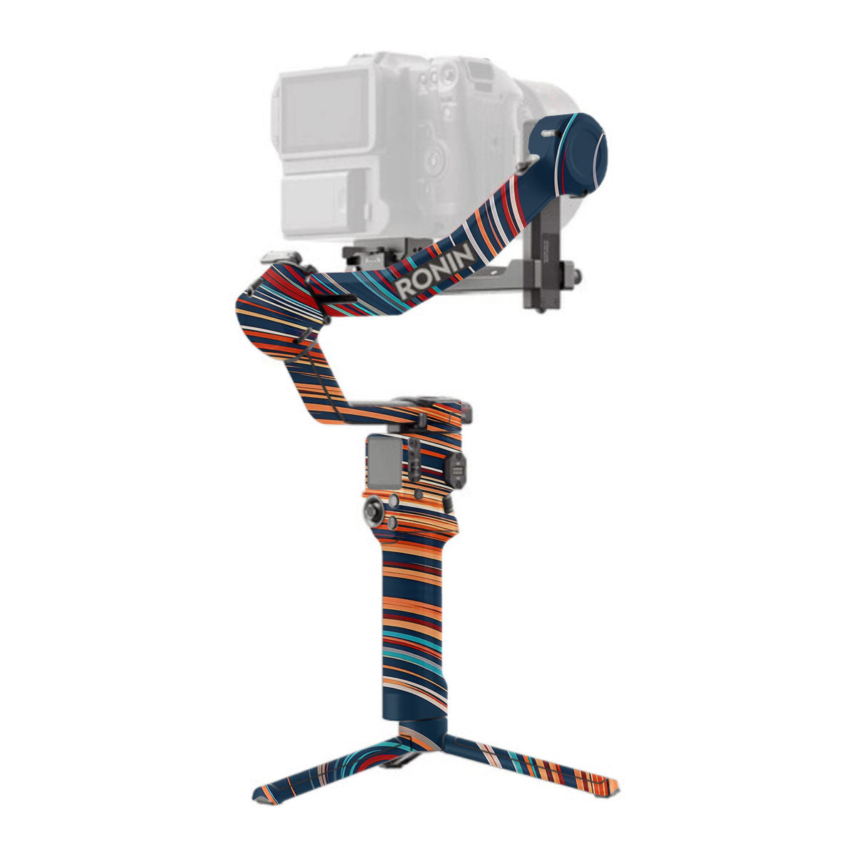 Retro Abstract Striped Swirl DJI RS 3 Pro Gimbal Skin